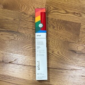 NEW Cricut Vinyl Rainbow 6 Sheet sampler